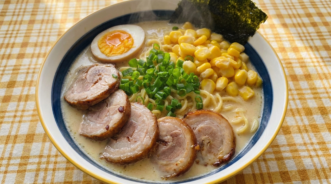 Japoński Ramen Tonkotsu z Domowym Chashu