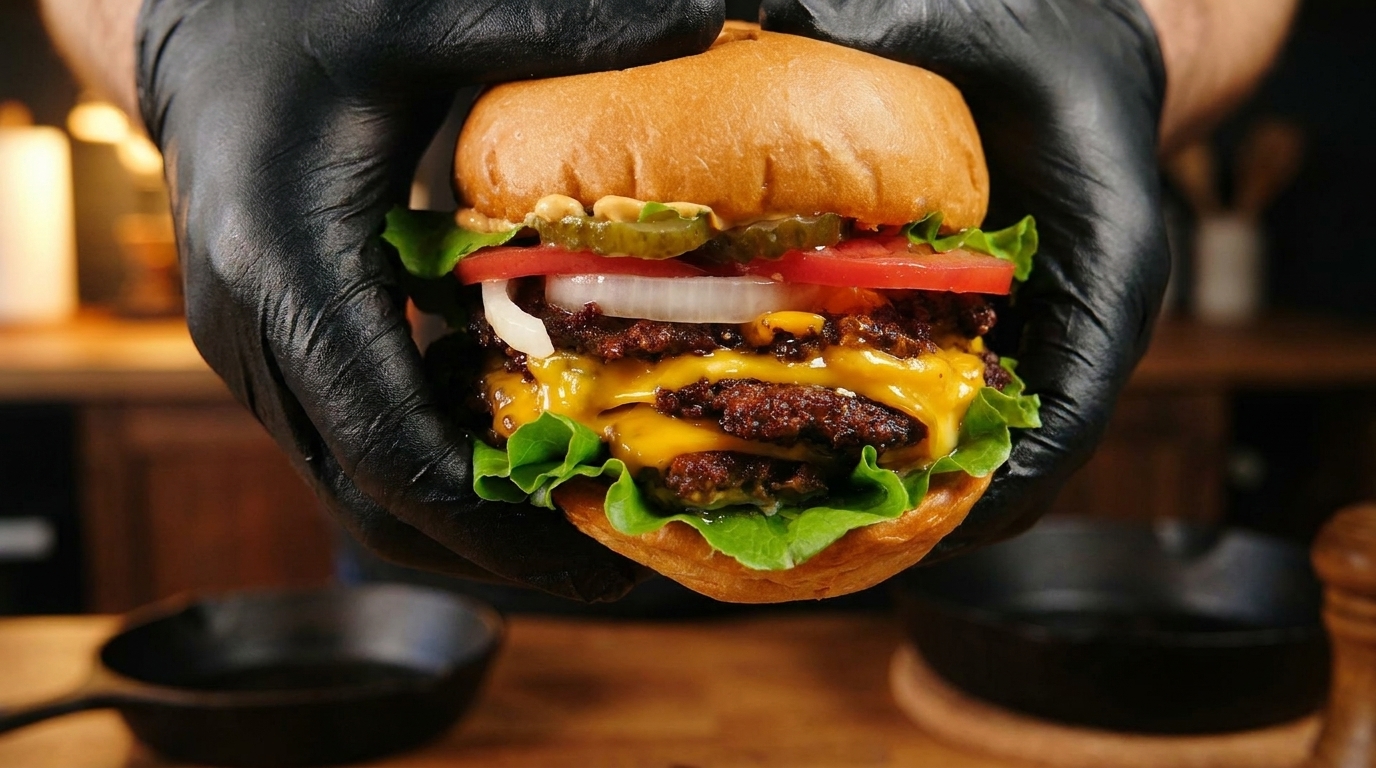 Idealny Amerykański Triple Cheeseburger – Domowy Smash Burger