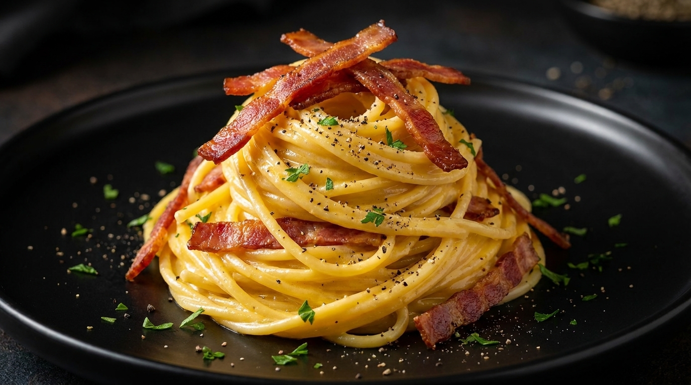 Kremowa Carbonara z Boczkiem w 10 Minut