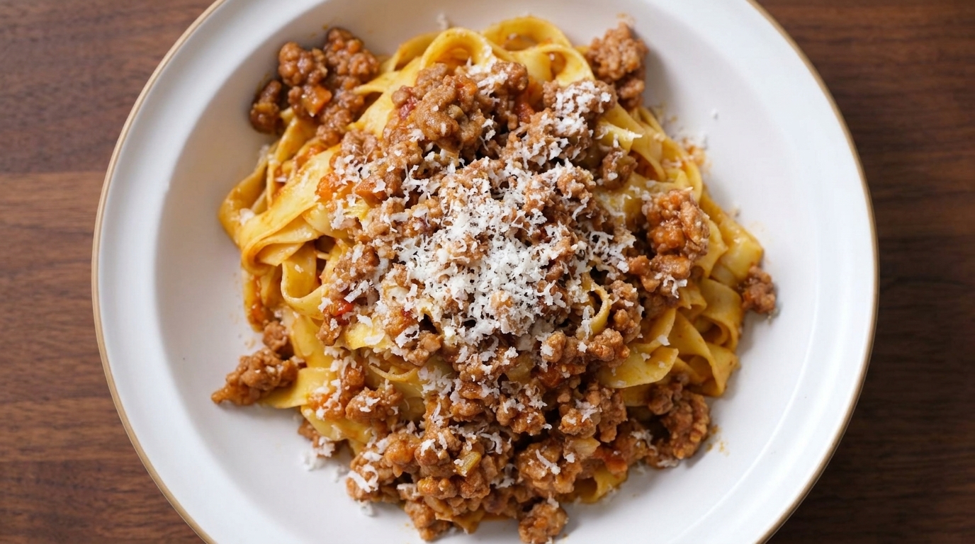 Autentyczne Tagliatelle al Ragù