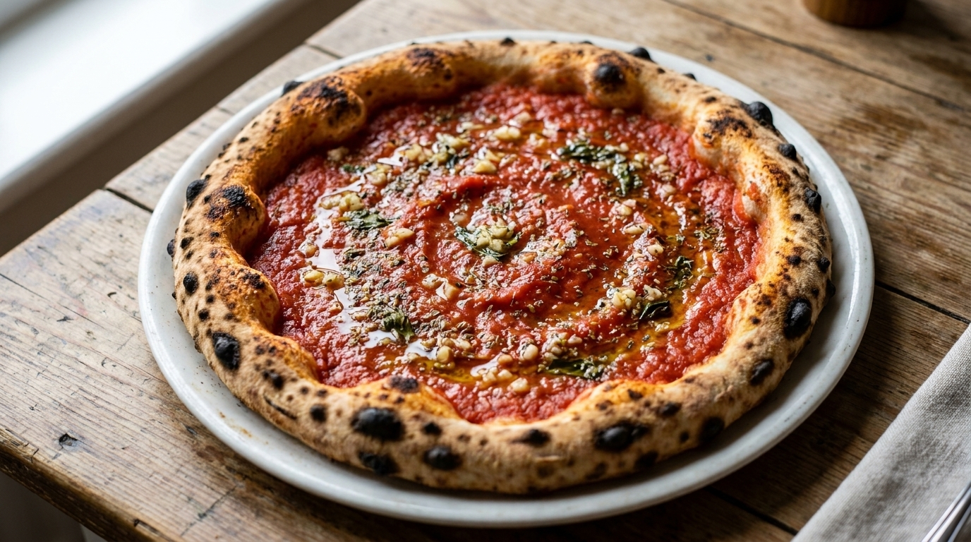 Klasyczna neapolitańska pizza Marinara