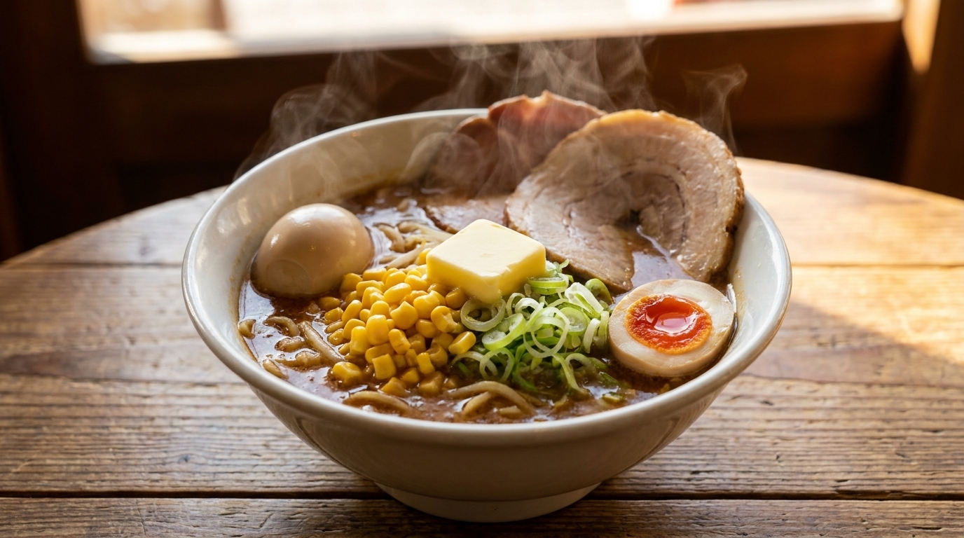 Przytulny Ramen Miso z Masłem