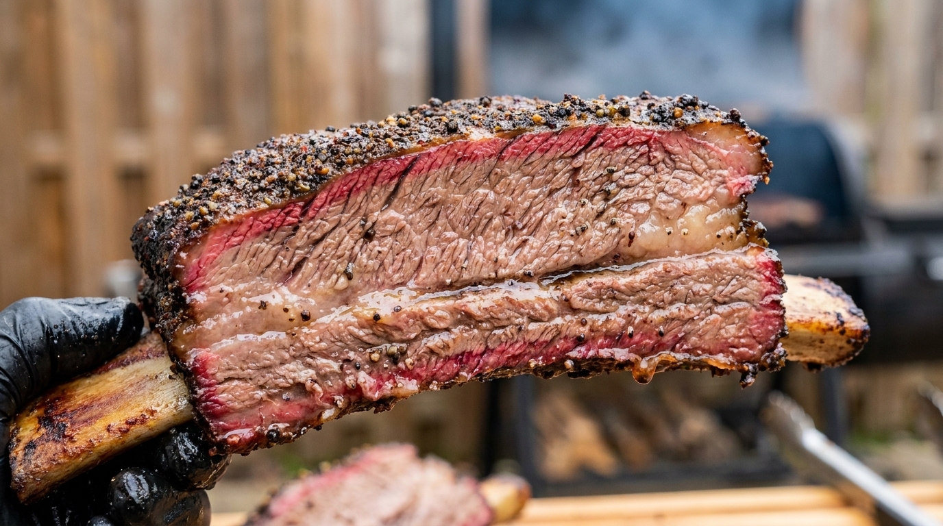 Wędzone żebra wołowe po teksańsku (Dino Ribs)