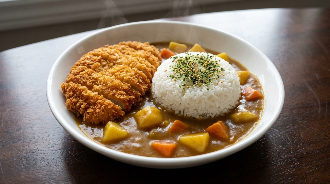 Japońskie curry z kotletem schabowym tonkatsu
