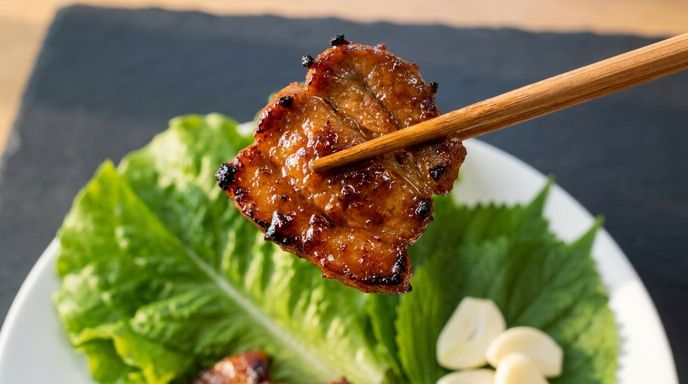 Koreańska marynowana wieprzowina z grilla (Dwaeji Bulgogi)