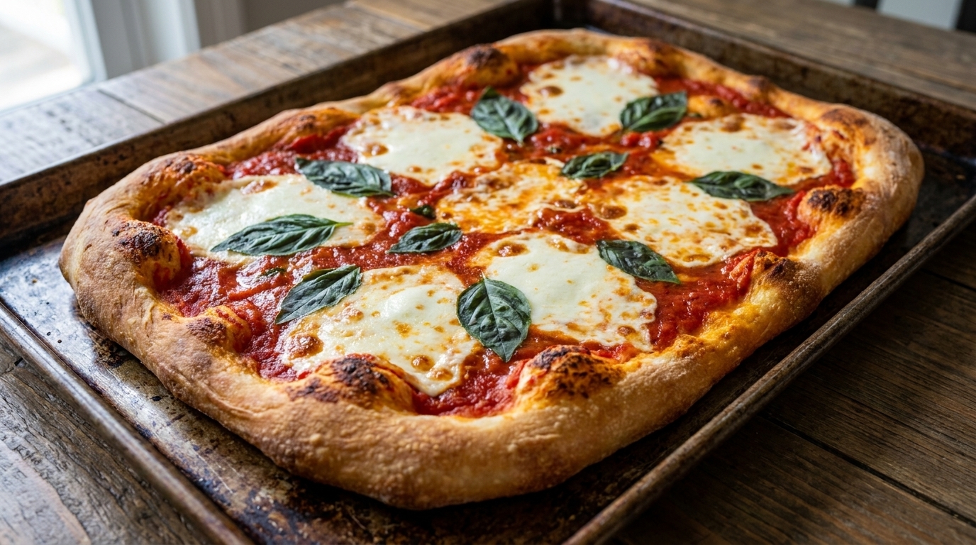 Szybka domowa pizza Margherita (w stylu włoskim)