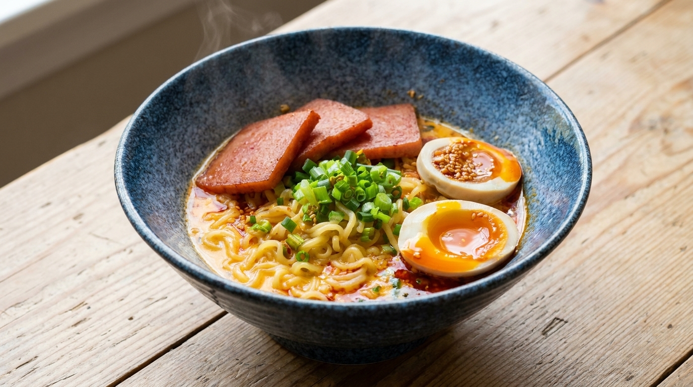 Błyskawiczny 'heretycki' ramen tonkotsu dla leniwych