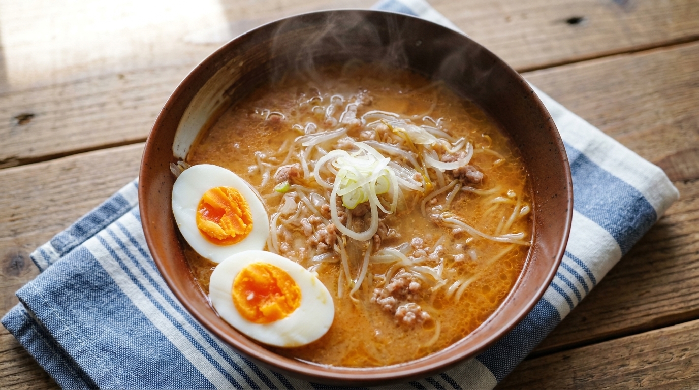 Autentyczny Ramen Miso z Sapporo (Hokkaido)