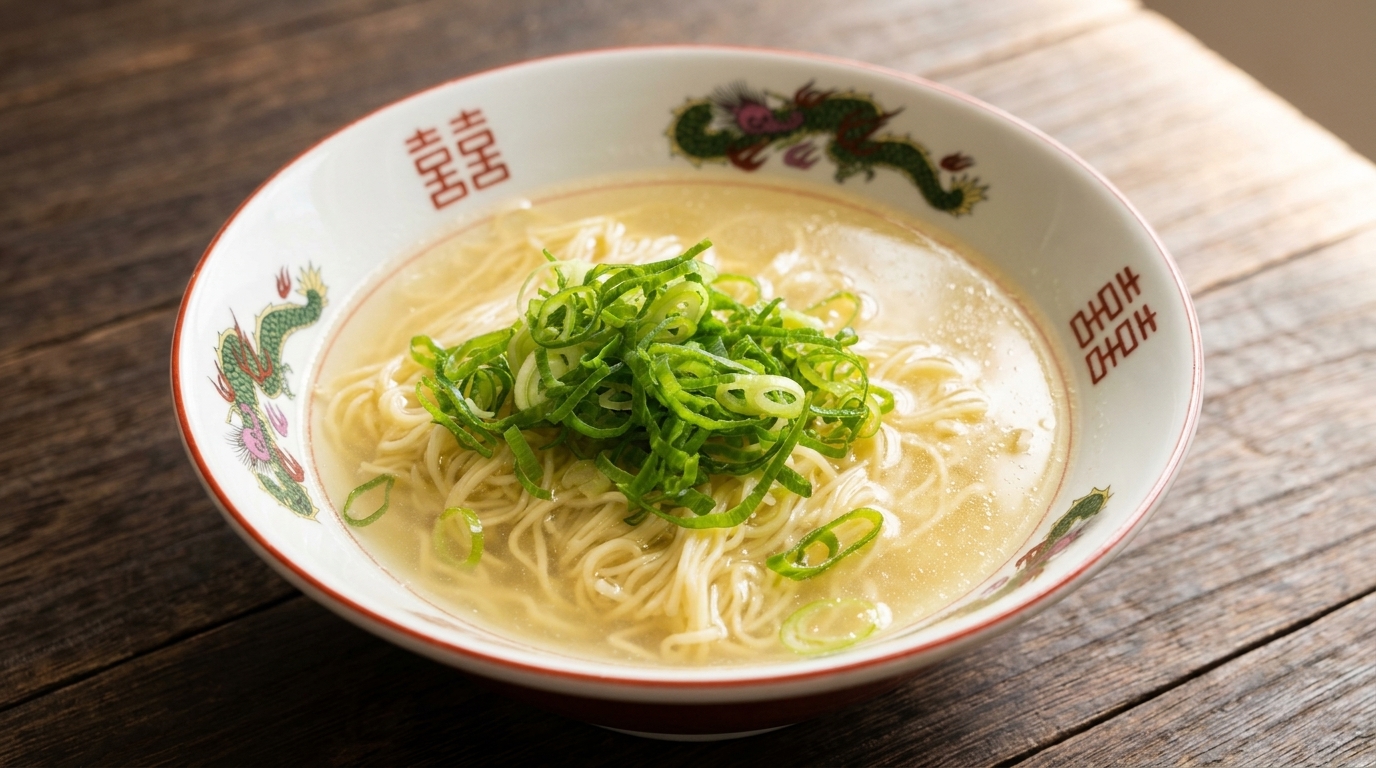 Klarowny japoński ramen Shio (ramen solny)