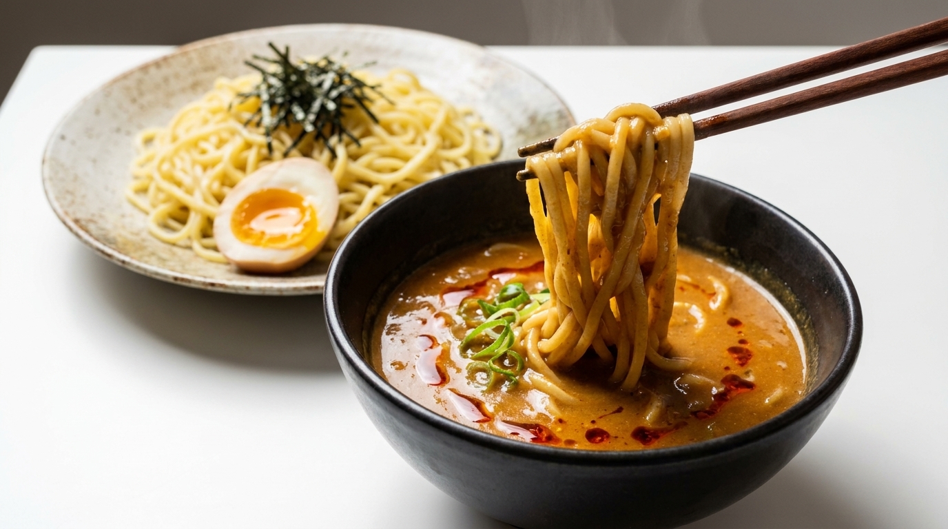 Japońskie Curry Tsukemen (Makaron maczany w stylu Kioto)