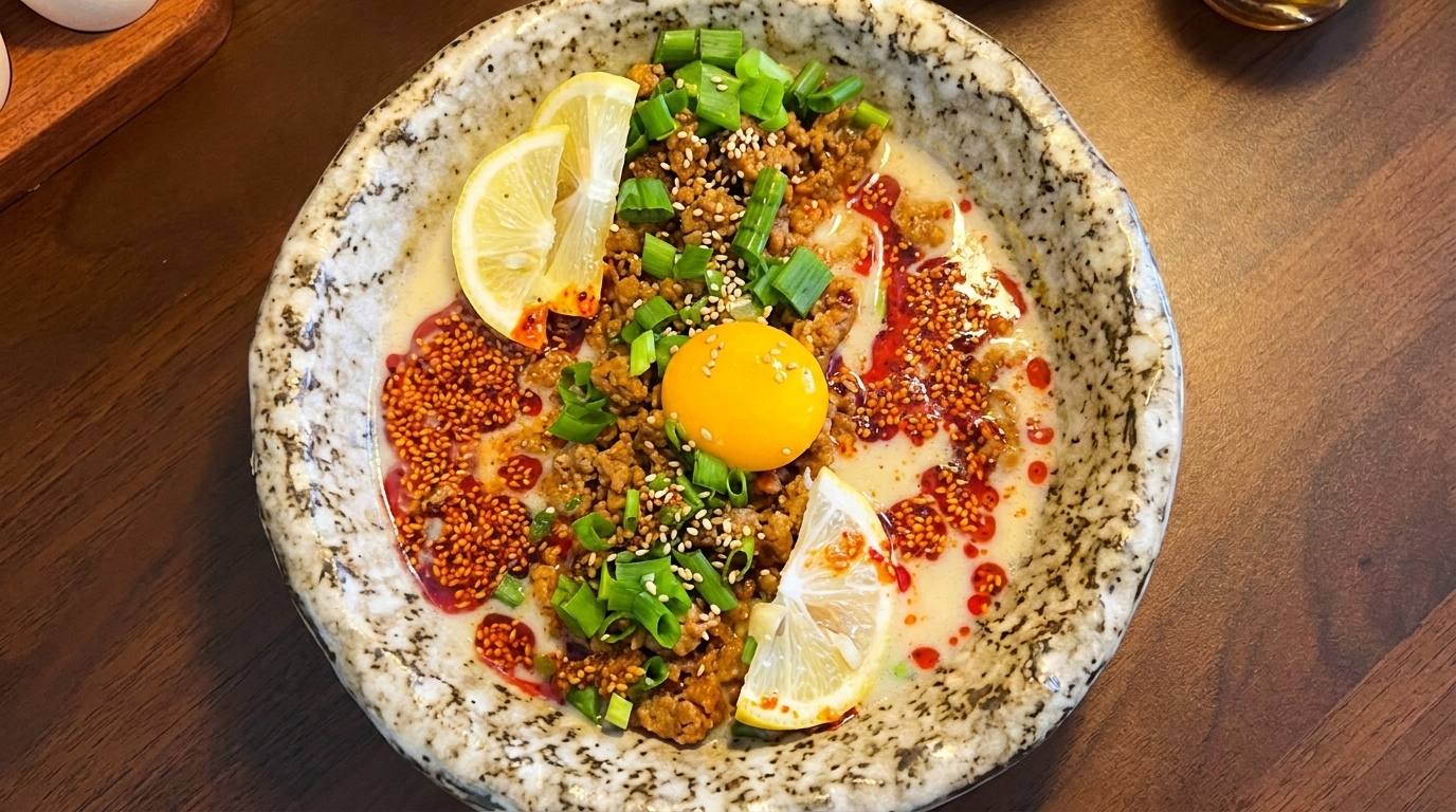 Kremowy Miso Ramen z Mlekiem Sojowym