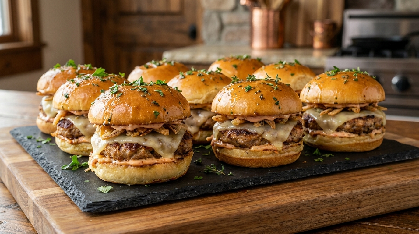 Wykwintne mini burgery z indykiem