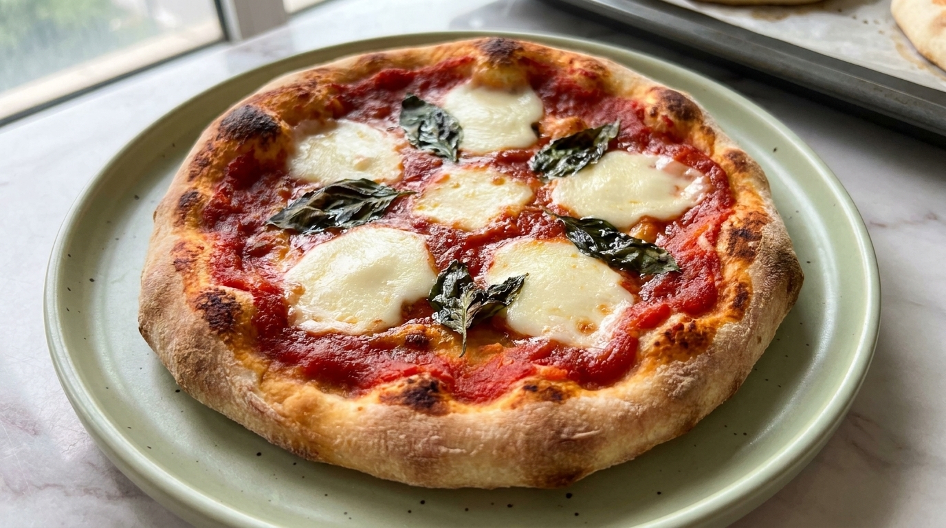 Szybka domowa pizza Margherita bez wyrabiania