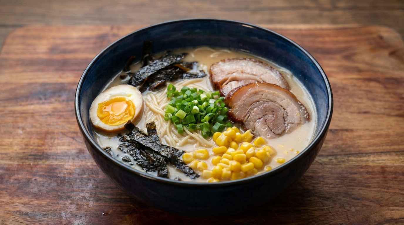 Autentyczny Ramen Tonkotsu z Domowym Chashu