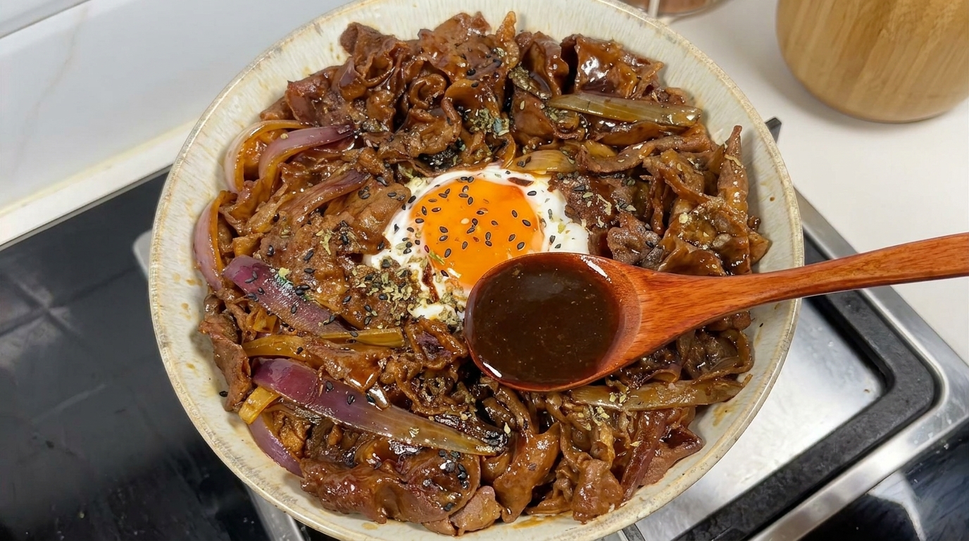 Szybka wołowina teriyaki z ryżem
