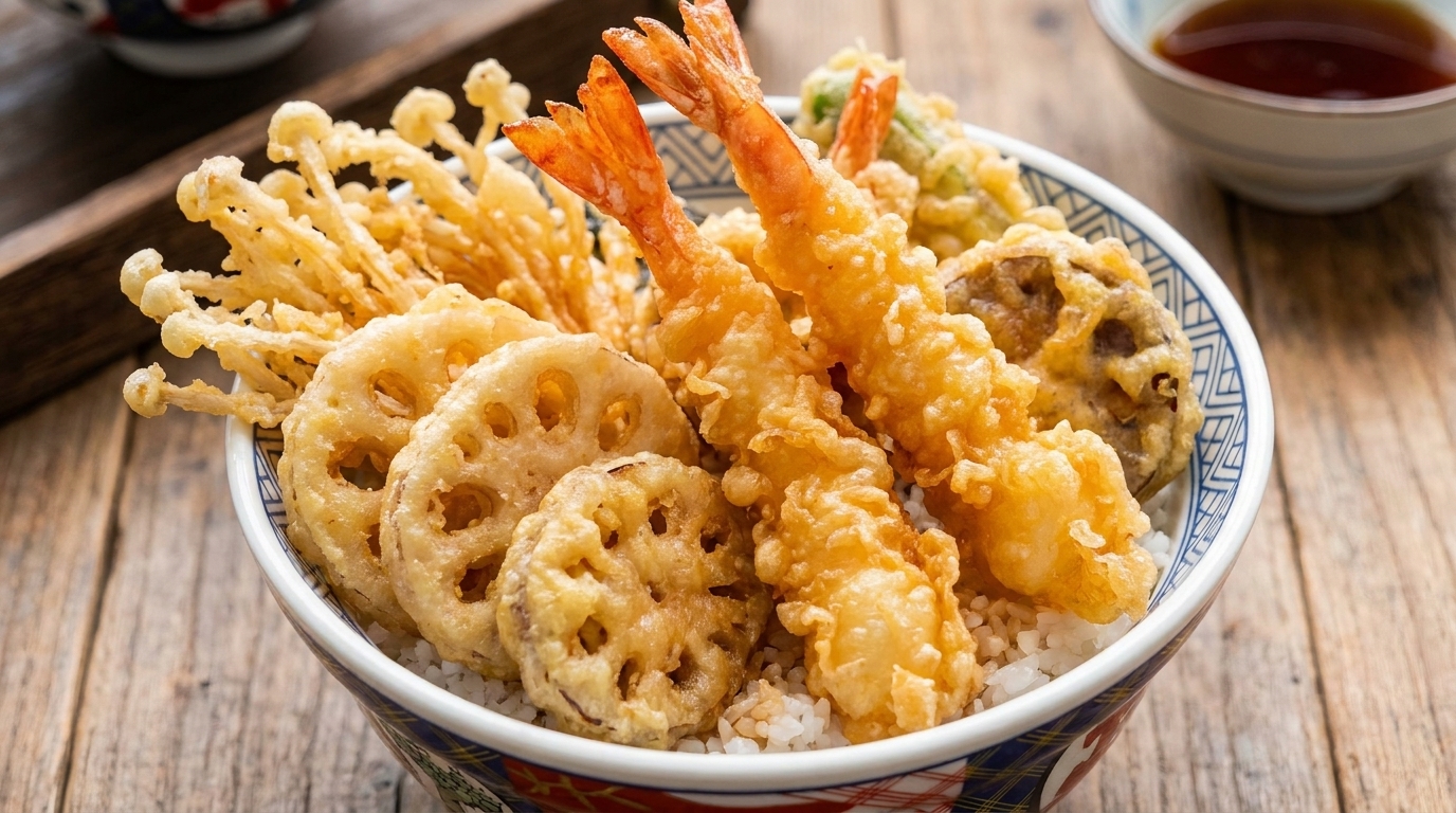 Klasyczne Tempura Don (Tendon)