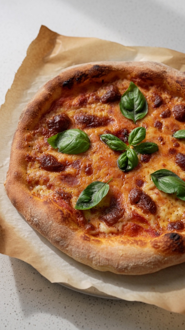 Domowa włoska pizza Margherita