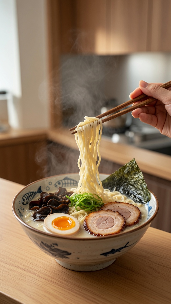 Autentyczny Hakata Tonkotsu Ramen