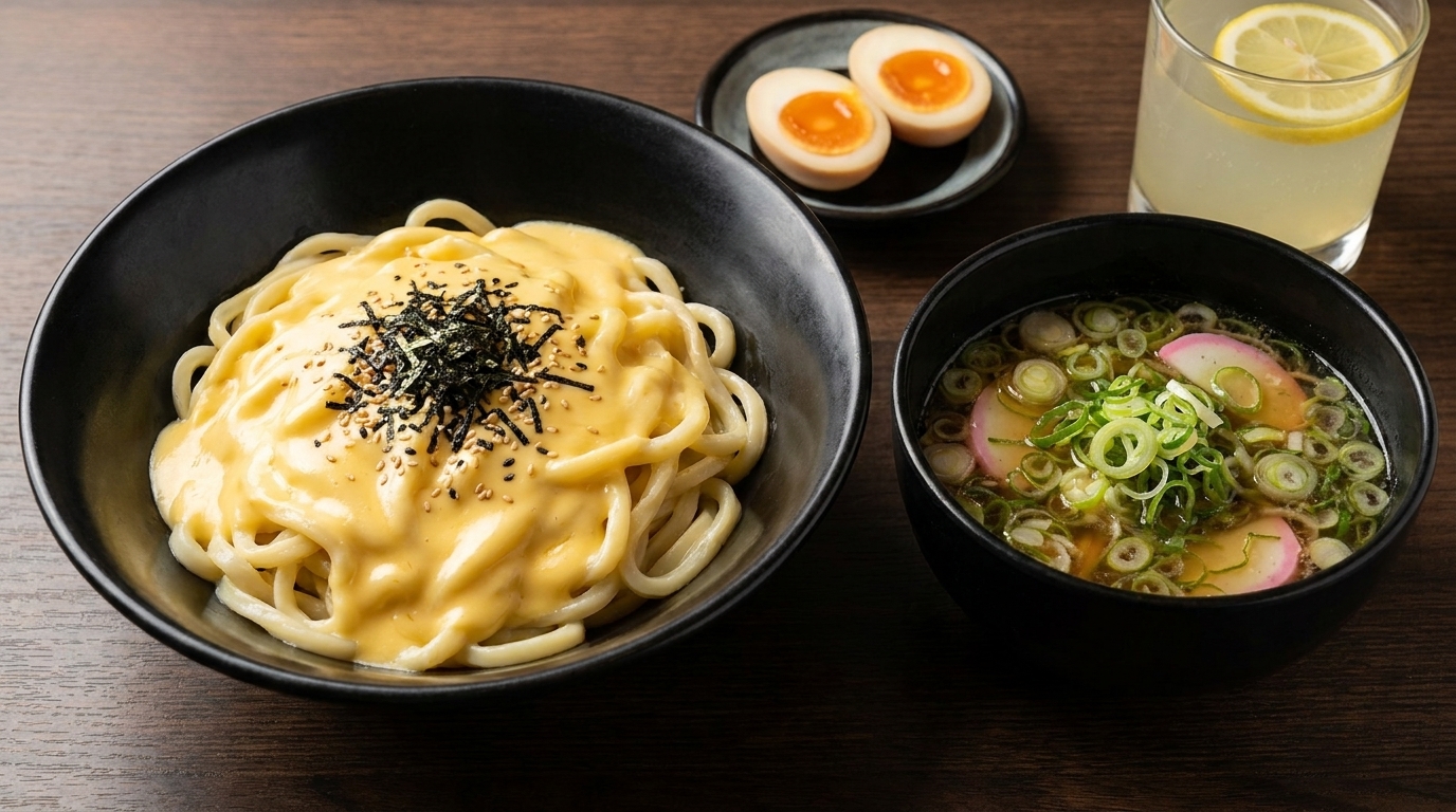 Makaron Tsukemen z Serowo-Yuzu Sosem