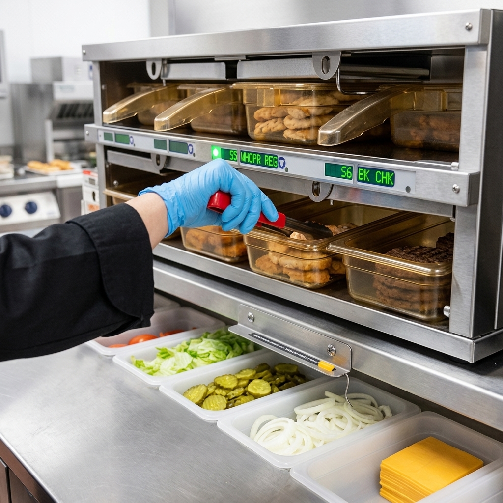 Grillowany kotlet wołowy umieszczany na spodzie bułki.