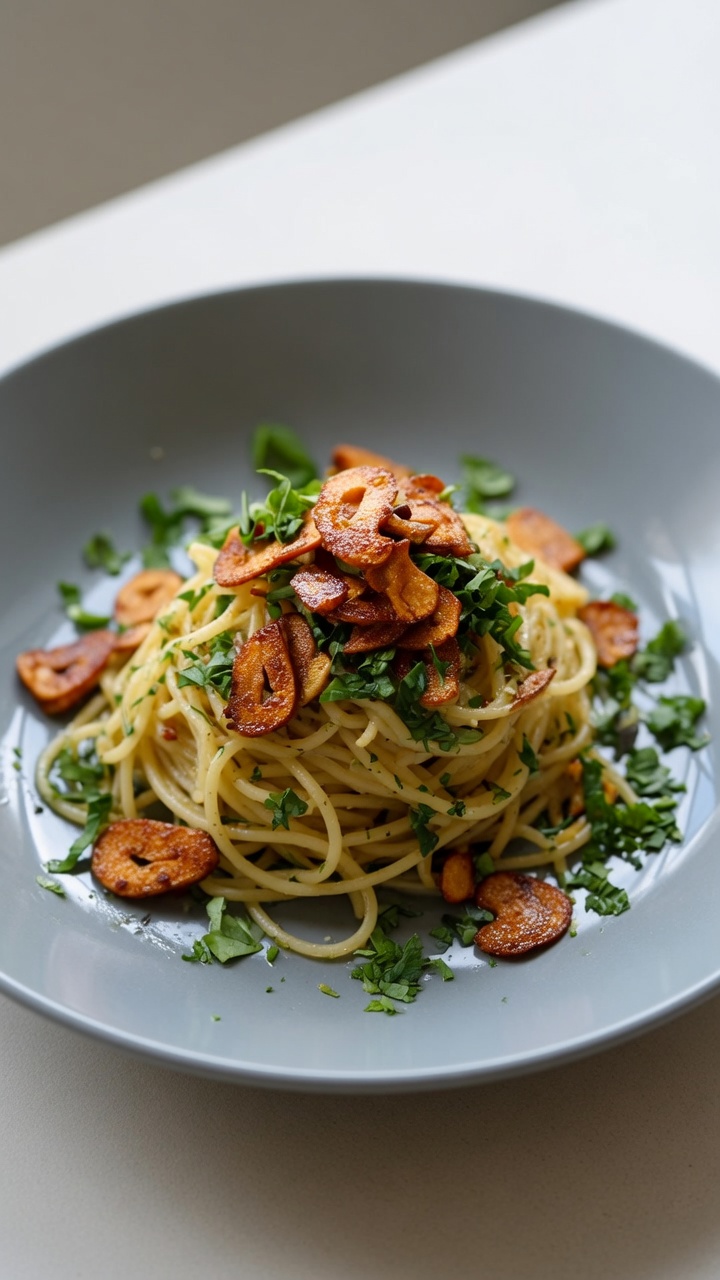 Klasyczne Spaghetti czosnkowe (Spaghetti Aglio e Olio)