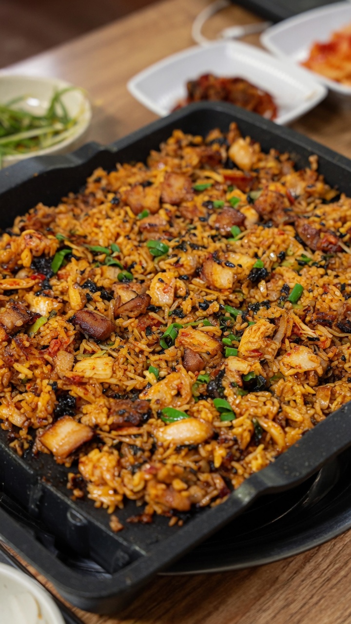 Koreański smażony ryż z boczkiem (Dwaeji-gogi Bokkeumbap)