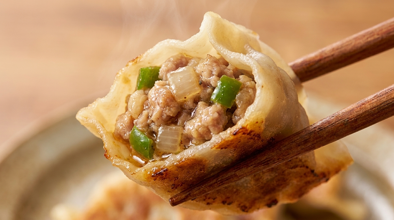 Dymne pierożki z boczkiem BBQ
