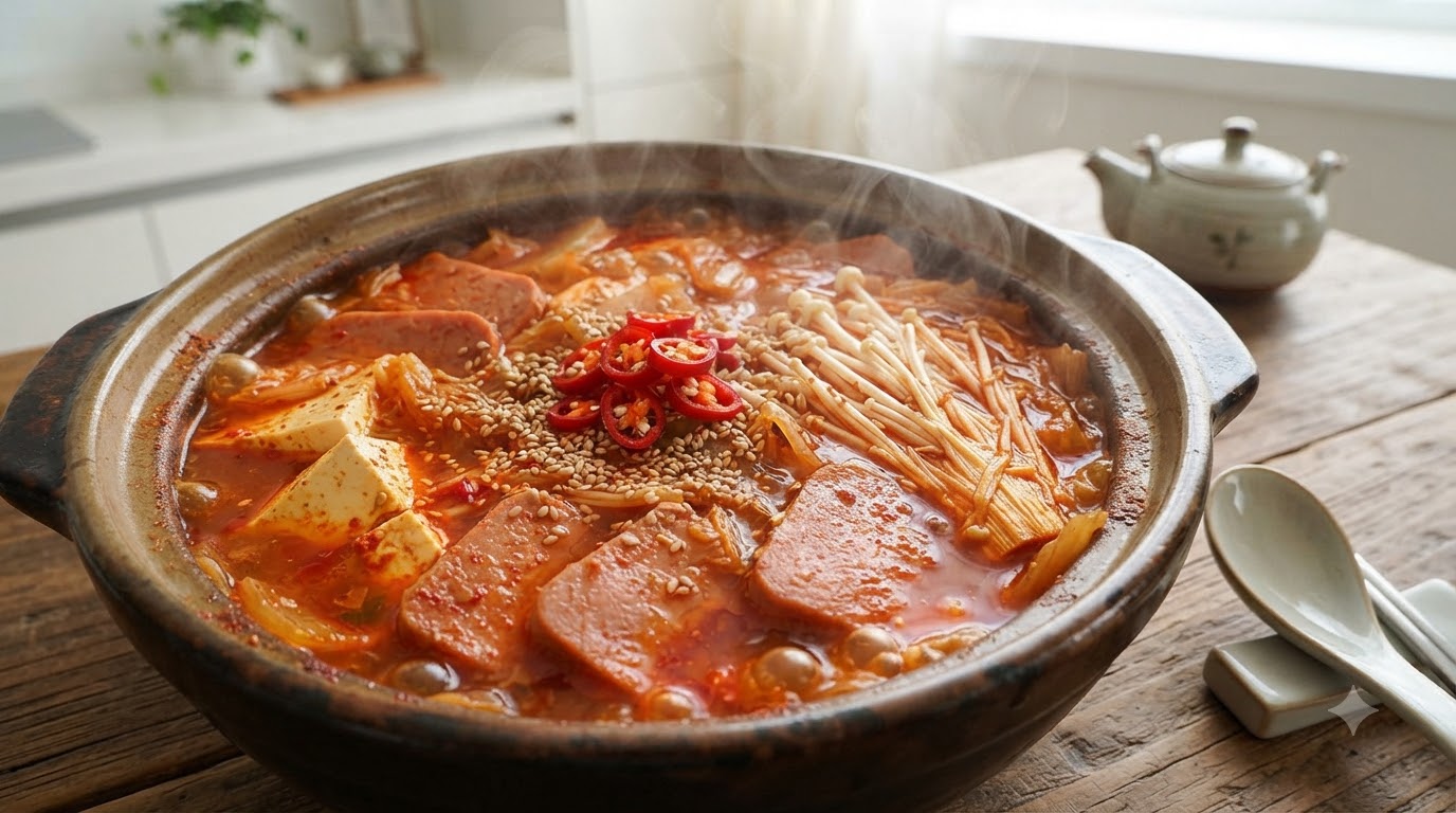 Kojąca koreańska zupa kimchi z tofu (Kimchi Jjigae)