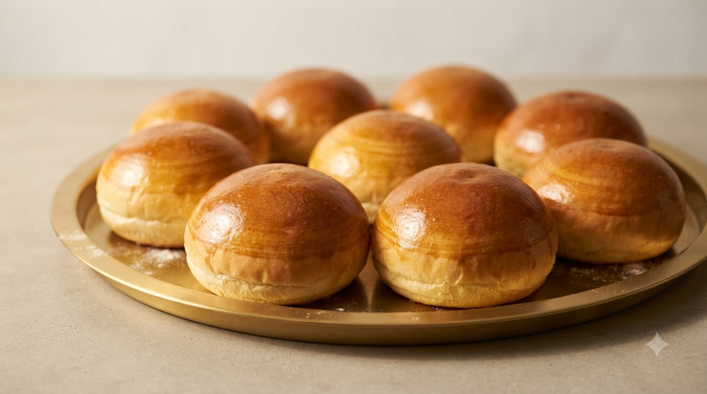 Klasyczne Maślane Bułki Brioche do Hamburgerów