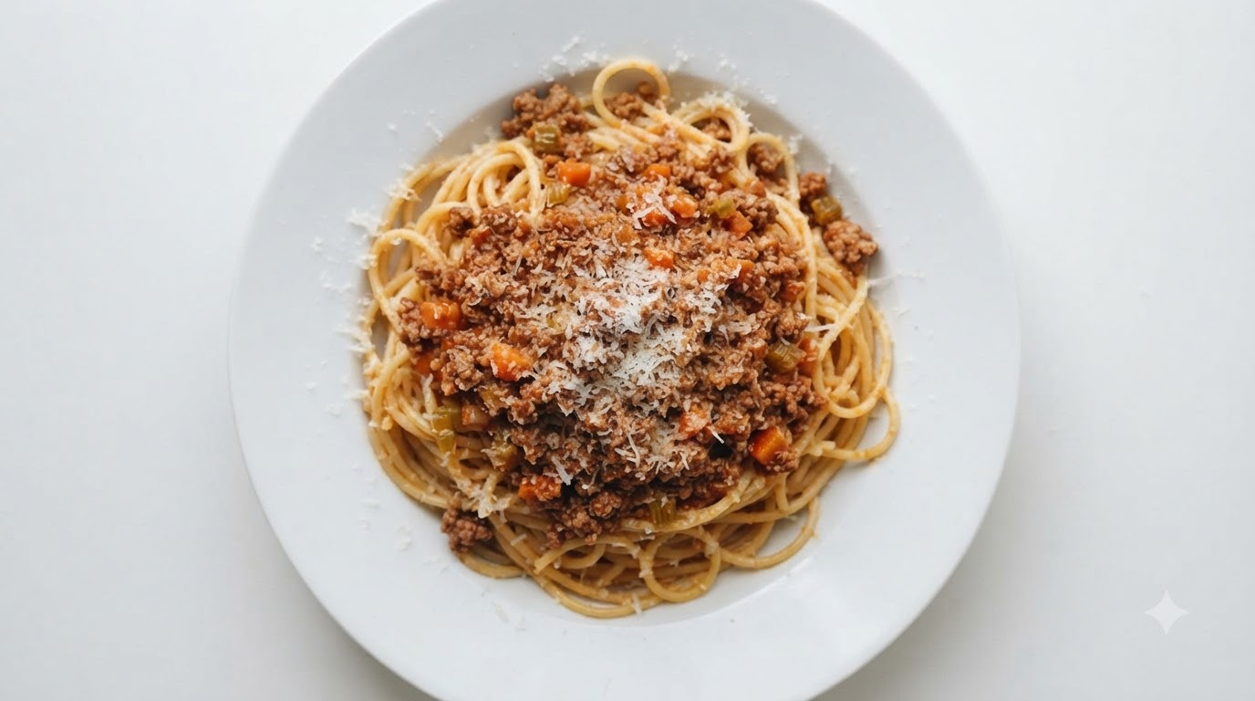 Klasyczne Spaghetti Bolognese i Chrupiące Roladki Wołowe z Serem z Frytkownicy Powietrznej