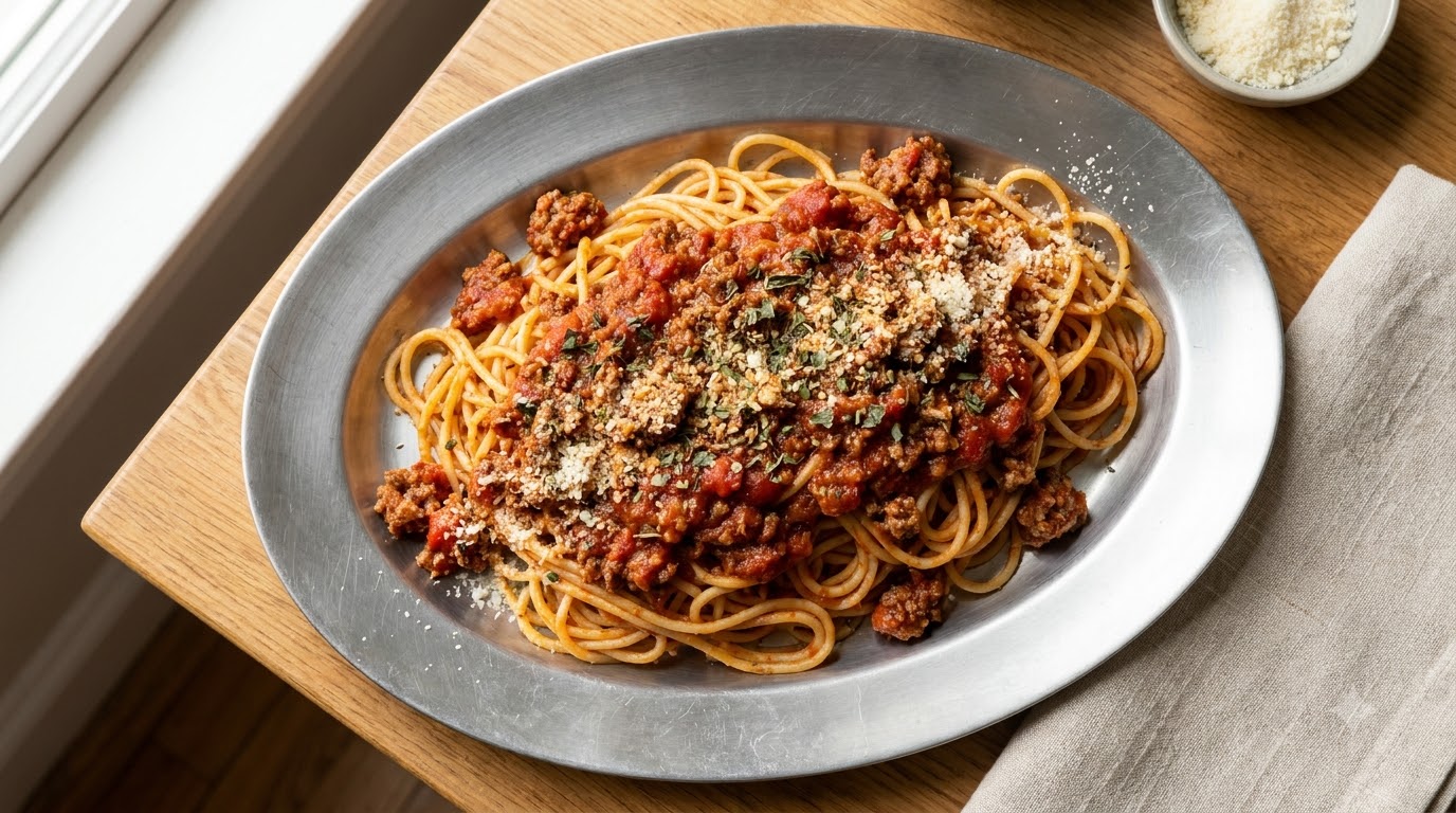 Klasyczne Domowe Spaghetti Bolognese