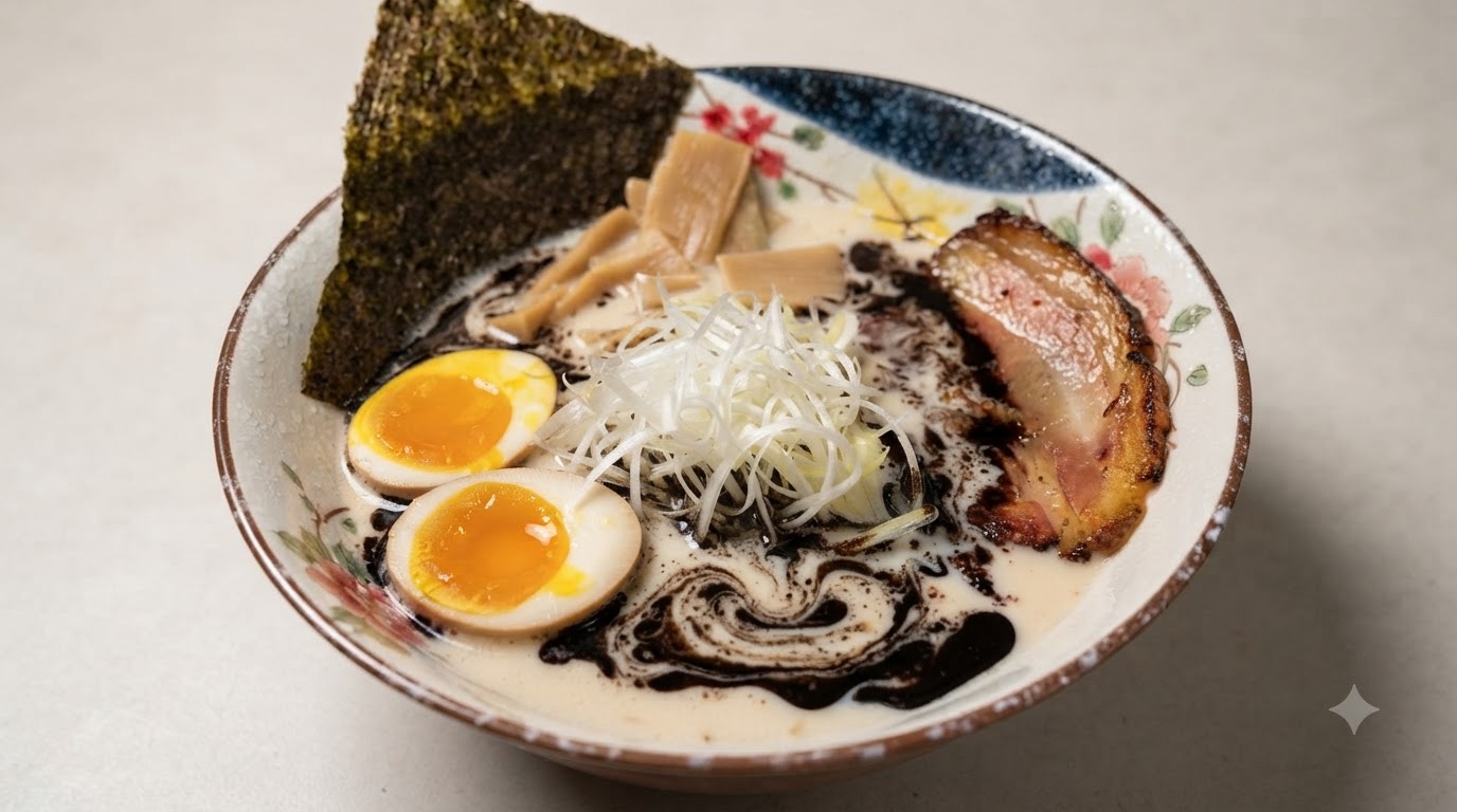 Czarny Czosnek Tonkotsu Ramen