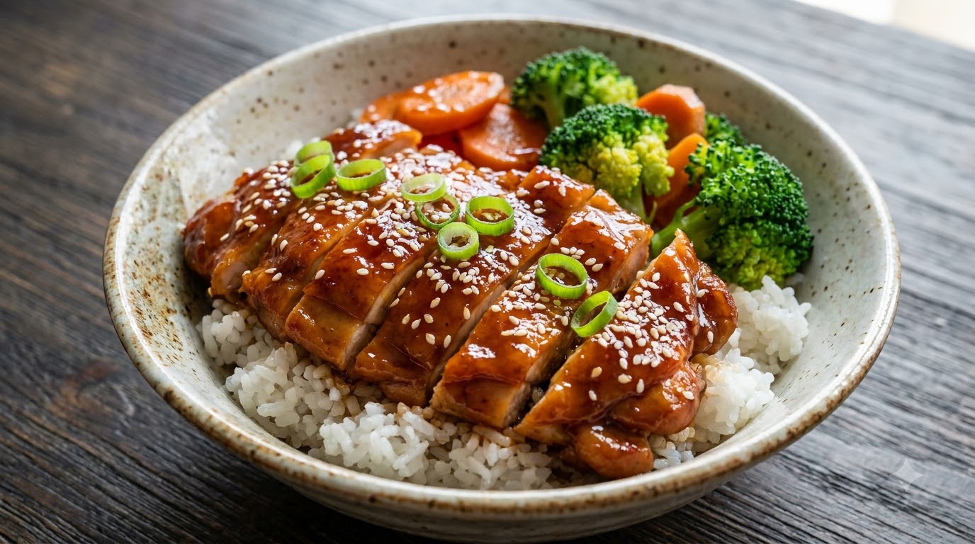 Skwierczący i Słodki Kurczak Teriyaki