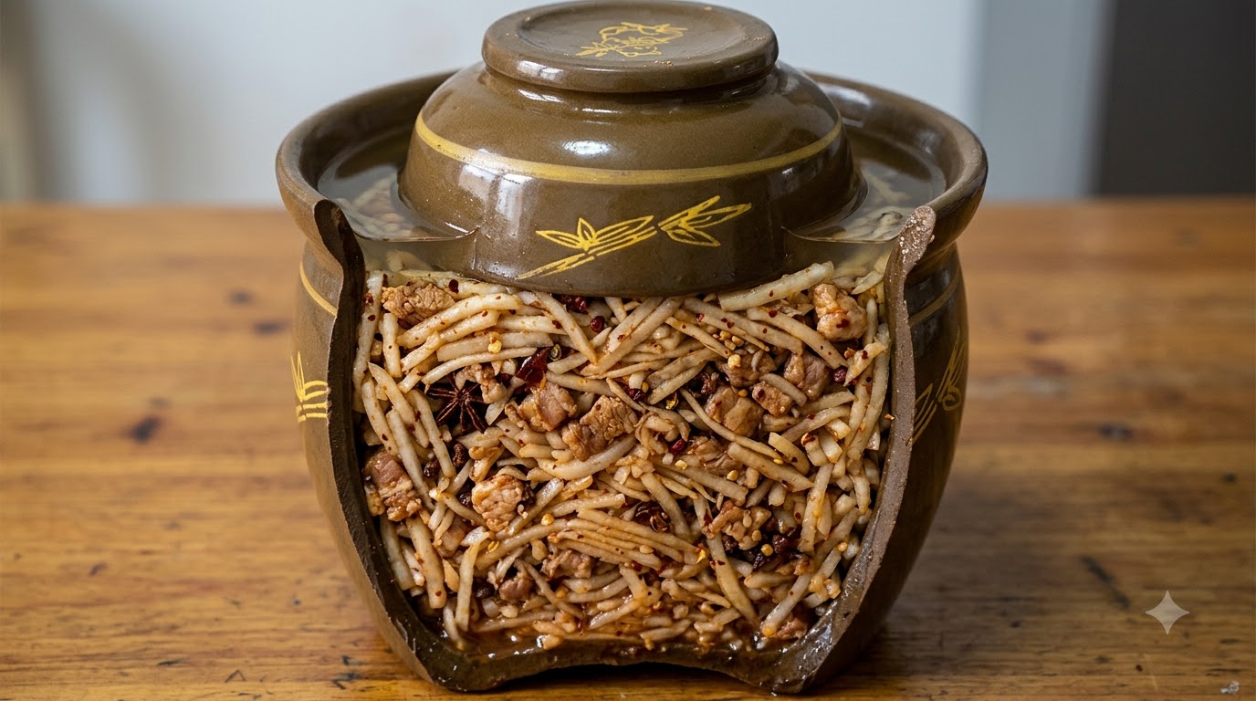 Radish Shred Pork Zha (Chińska peklowana wieprzowina z rzodkwią)
