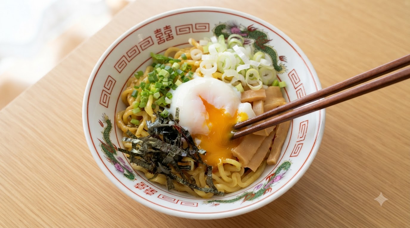 Tokyo Abura Soba (Japoński Makaron z Olejem)