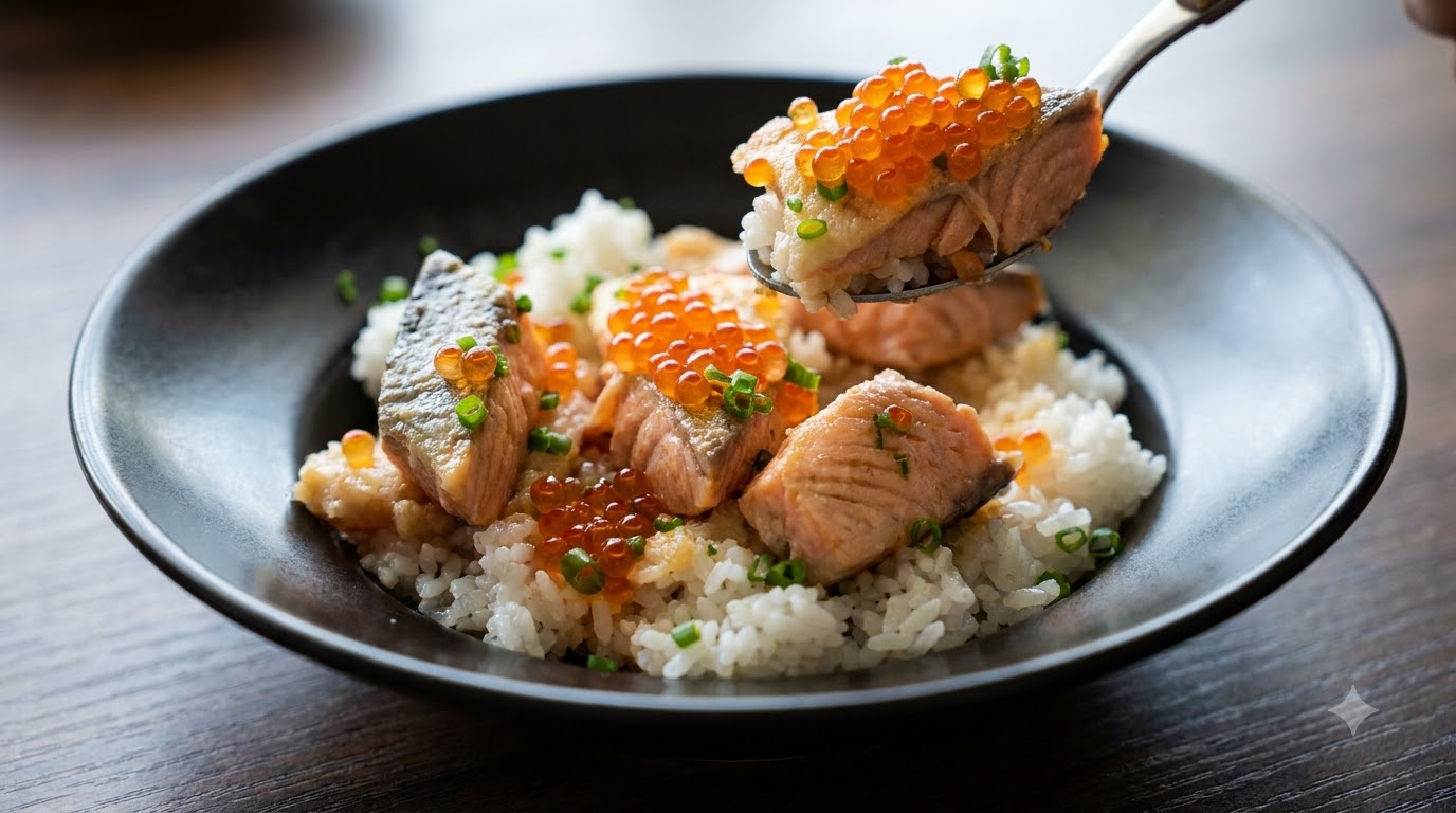 Miso Salmon Oyakodon z Łososiem i Ikrą