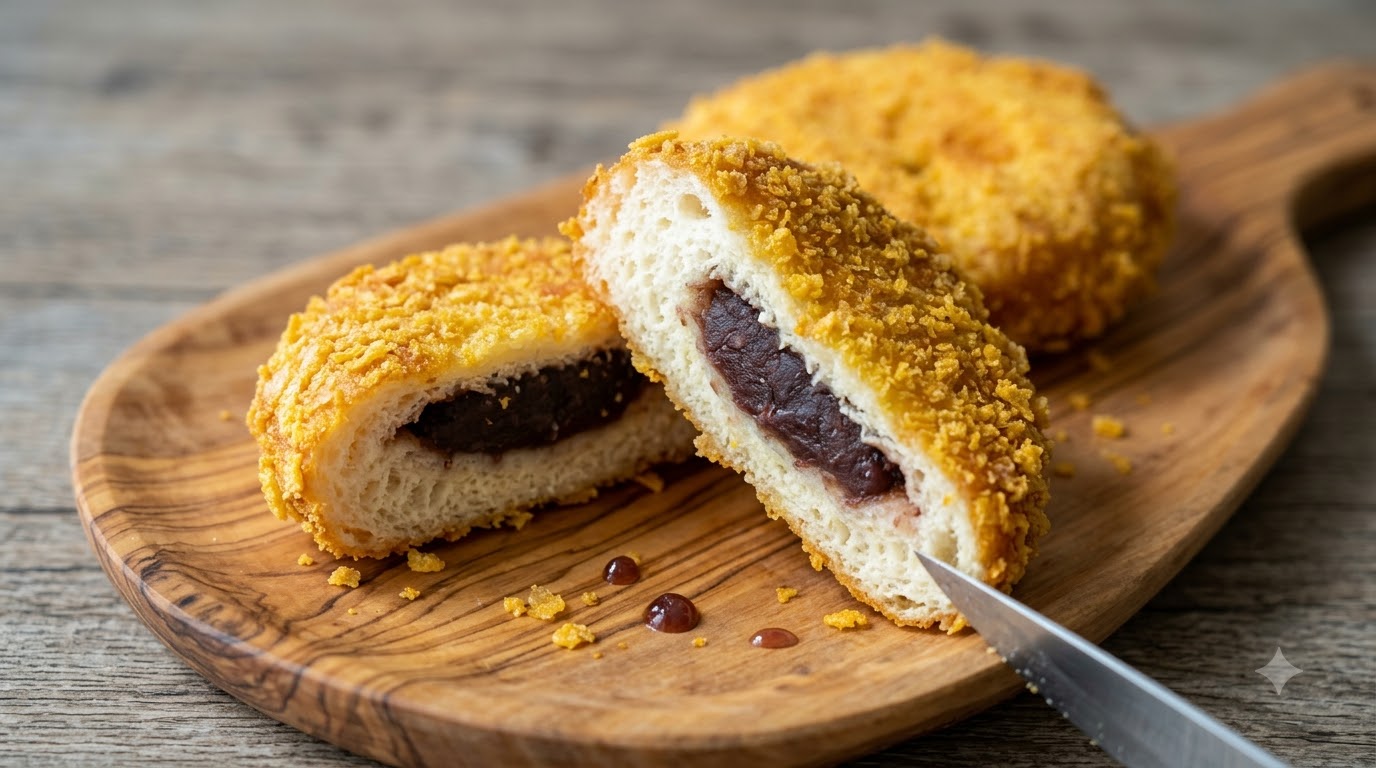 Chrupiący burger z czerwoną fasolą