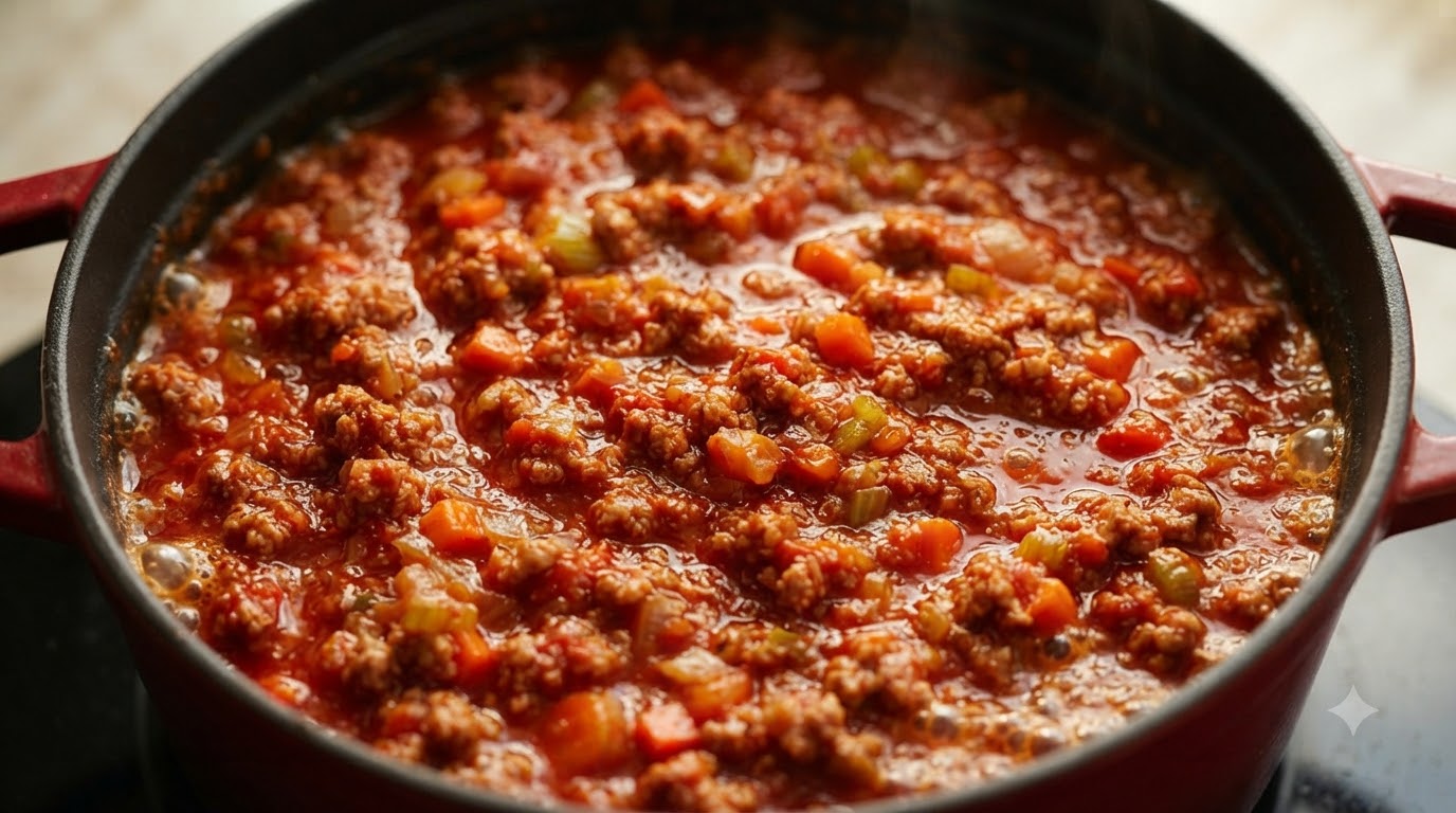 Klasyczny Włoski Sos Boloński (Ragù alla Bolognese)