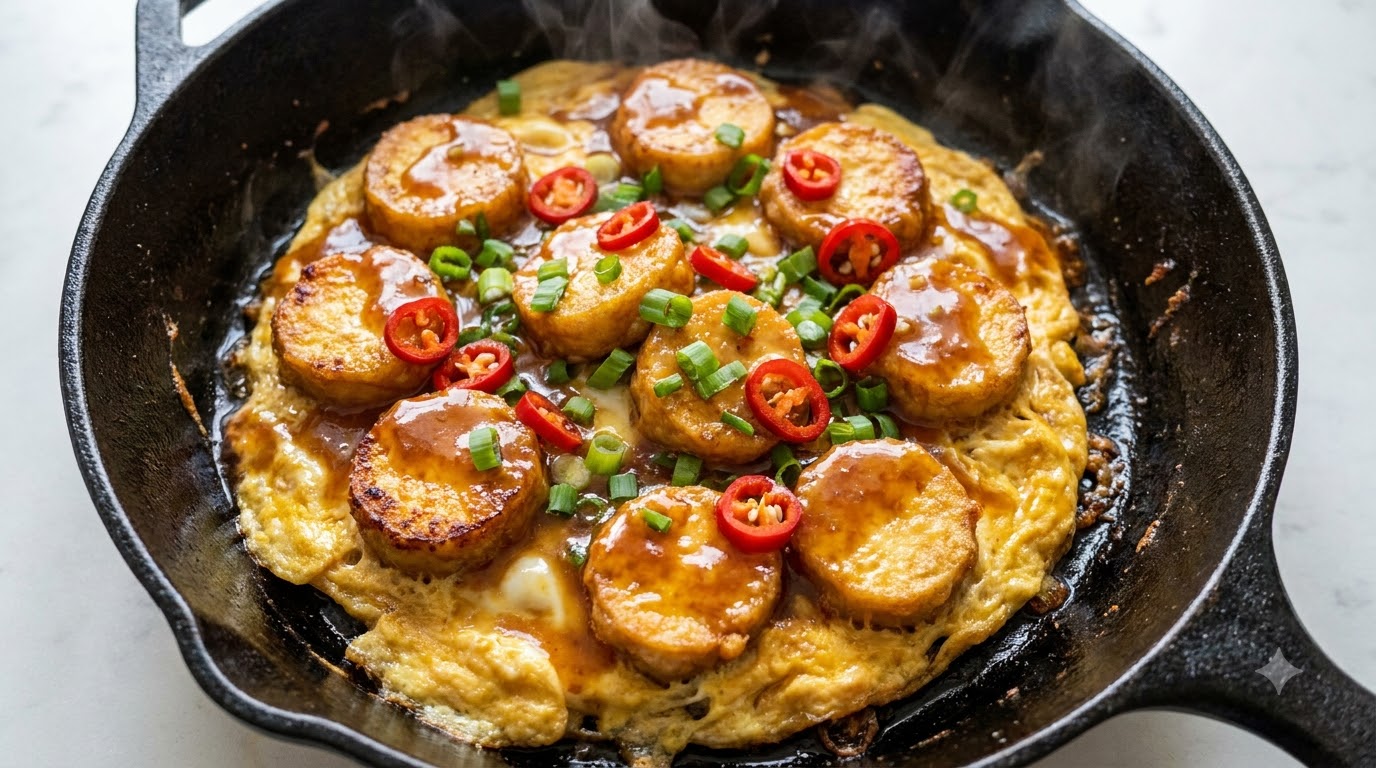 Skarżące Japońskie Tofu z Jajkami